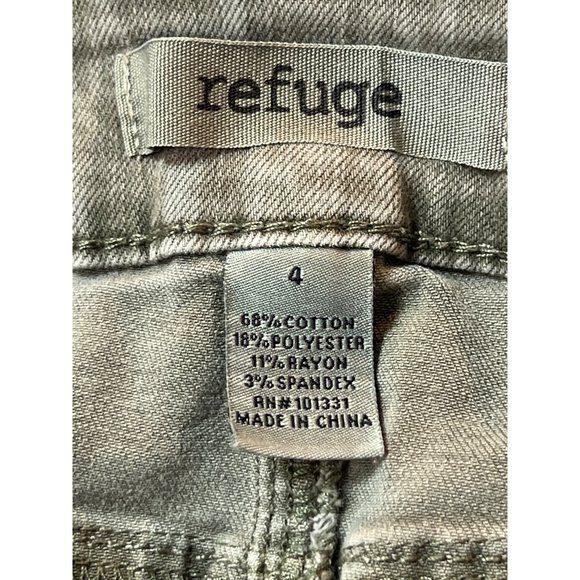 Refuse Tan Distressed Low Rise Jeans Size 4 Womens - Picture 8 of 14